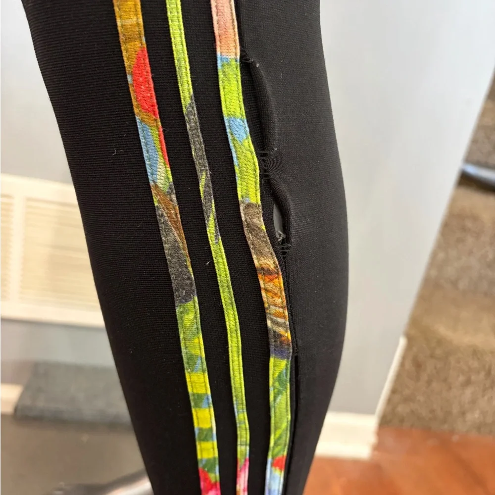 Altuzarra Black Three Colorblock Stripe Leggings- XS
